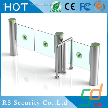 Double Head Supermarket Glass Turnstile Solutions